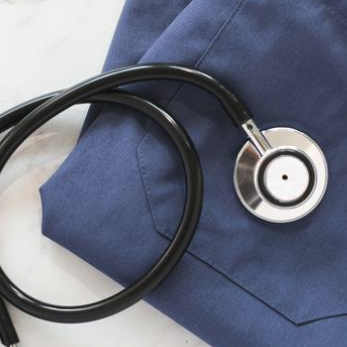 the image shows a stethoscope