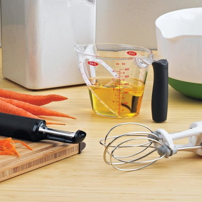 Disability kitchen aids with mixer, bowl, whisk and peeler