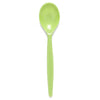 Standard Reusable Dessert Spoon - Lime Green
