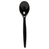 Standard Reusable Dessert Spoon - Black