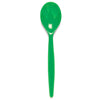 Standard Reusable Dessert Spoon - Dark Green