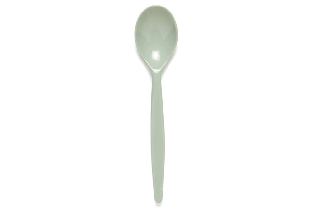 Standard Reusable Dessert Spoon - Grey Green