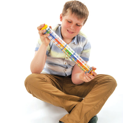 Child using Spectacular Rainstick