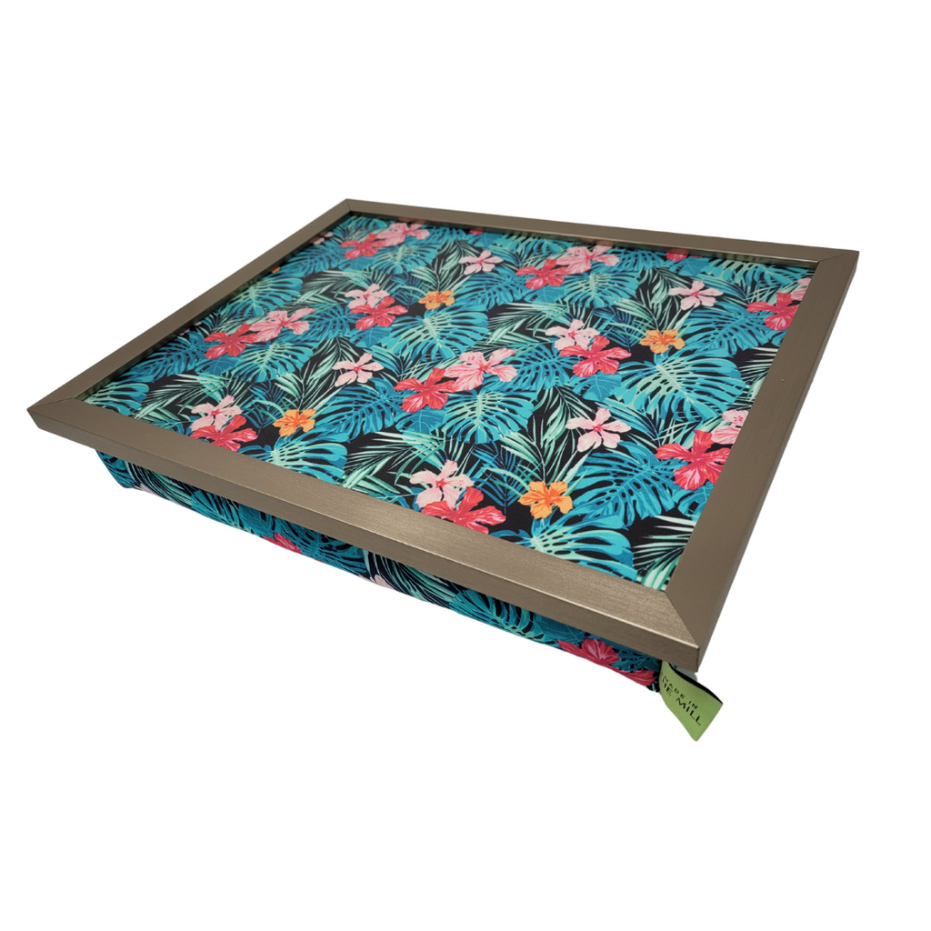 Luxury Tropical Palm Lap Tray With Bean Bag from Made in the Mill
