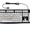 High Visibility Big Letter Keyboard - White