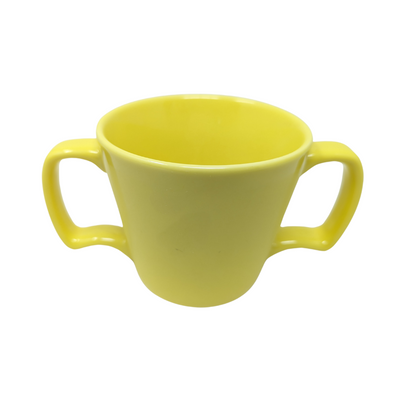 Olympia Heritage Double Handle 300ml Mug - Yellow