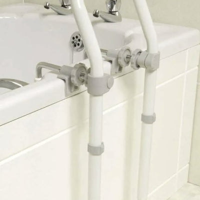 The Swedish Bath Side Rail, on a Bath