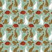 the image shows a close up of the hare and tortoise pattern on the classic cane
