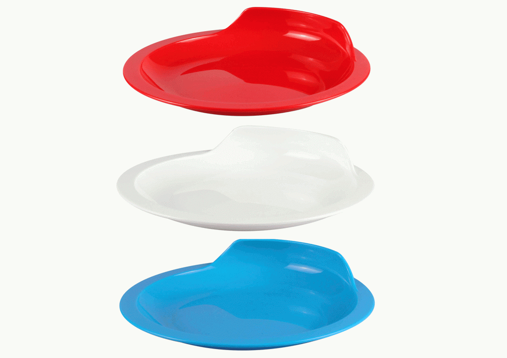 Assisted Living Plate - All colours (Red, White, Blue)