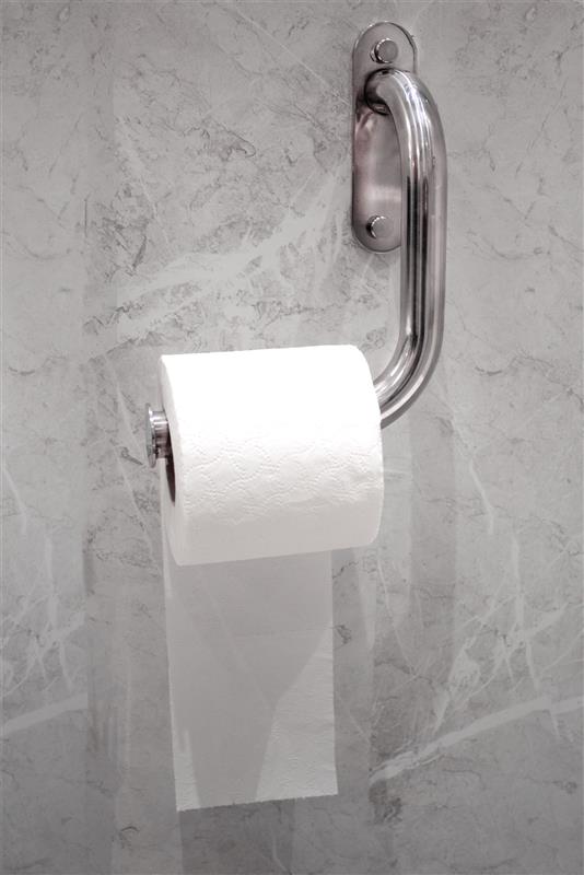 Invisible Creations - Dual function - toilet roll holder and grab rail