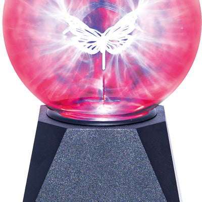 Contact Sensitive 5 Inch Plasma Ball with Butterfly Effect