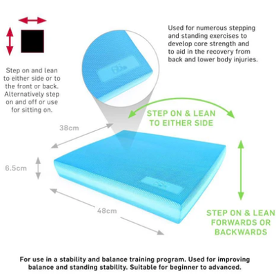 66fit Tpe Balance Pad 48cm x 40cm x 6.2cm