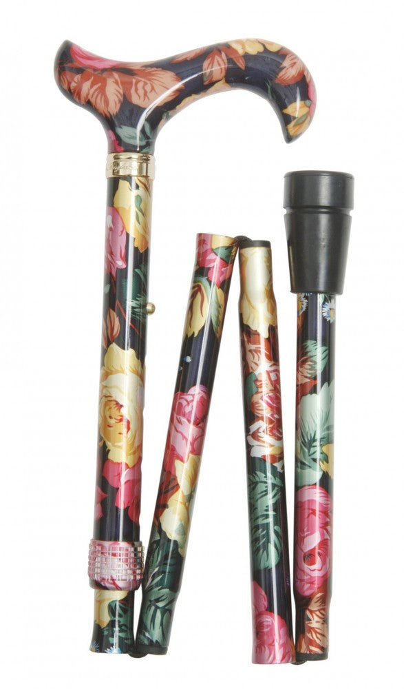 Classic Canes folding Elite adjustable height patterned walking sticks