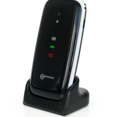 Geemarc CL8700 Mobile Phone - closed, in charging dock