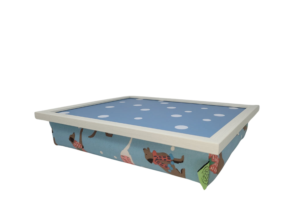 Luxury Lap Tray With Bean Bag - Dapper Dogs Design from Made in the Mill