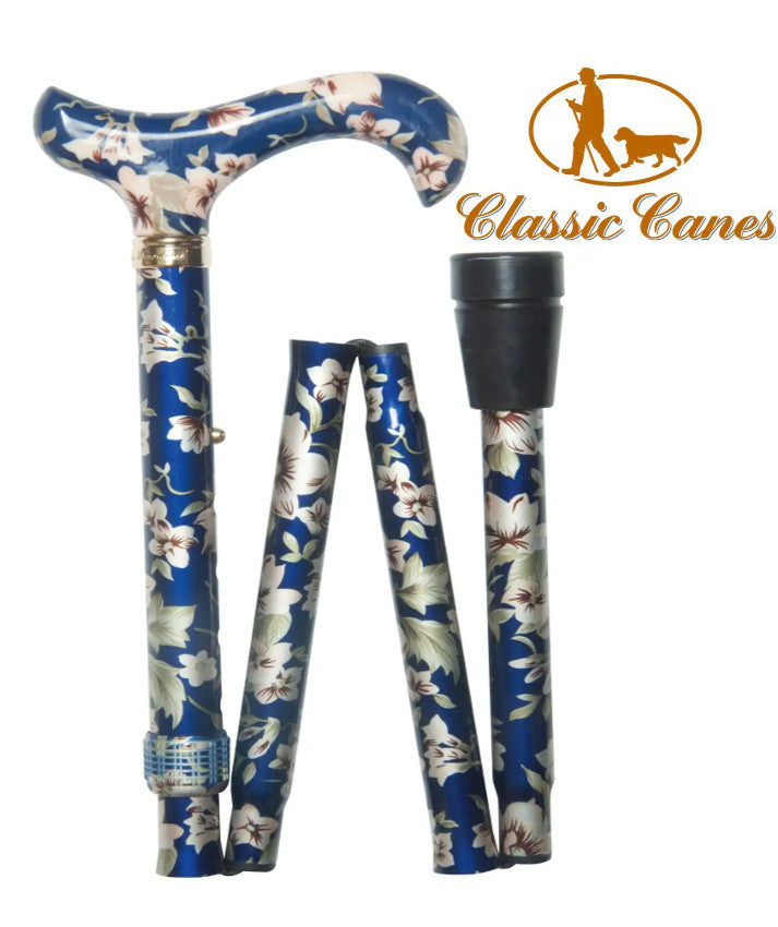 Classic Canes folding Elite adjustable height patterned walking sticks