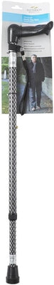 Days Comfy Grip Fischer Handle Stick - Etched Black Design - Left or Right Handed