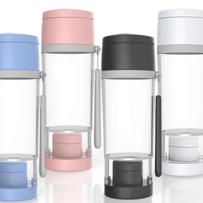 Travel Flask with Pill Box, Splitter and Crusher