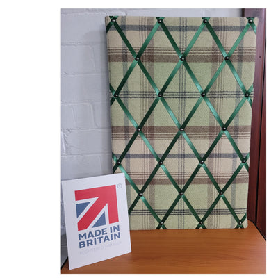 Fabric Notice Board - Forest Green