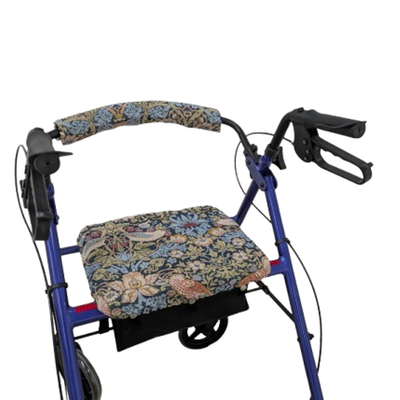 Made in the Mill William Morris Rollator Makeover Set in Strawberry Thief Pattern