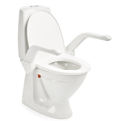 The My-Loo attached to a toilet