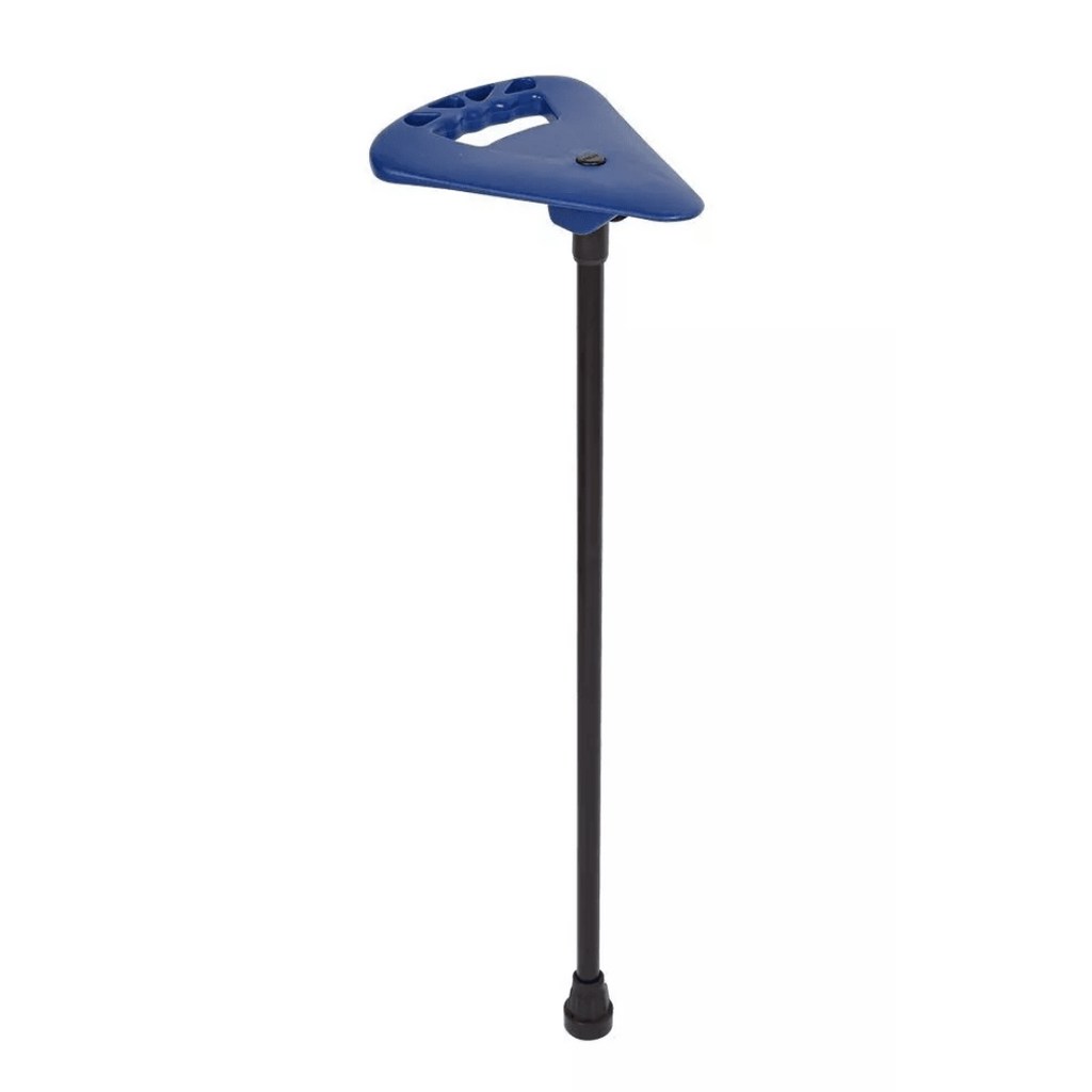 Non Folding Flipstick, Royal Blue Seat, Black Stem, Standard Length, 75cm