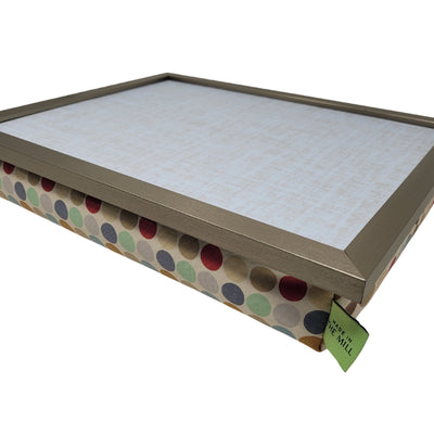 Luxury Lap Tray With Bean Bag from Made in the Mill - Polka Dot Design