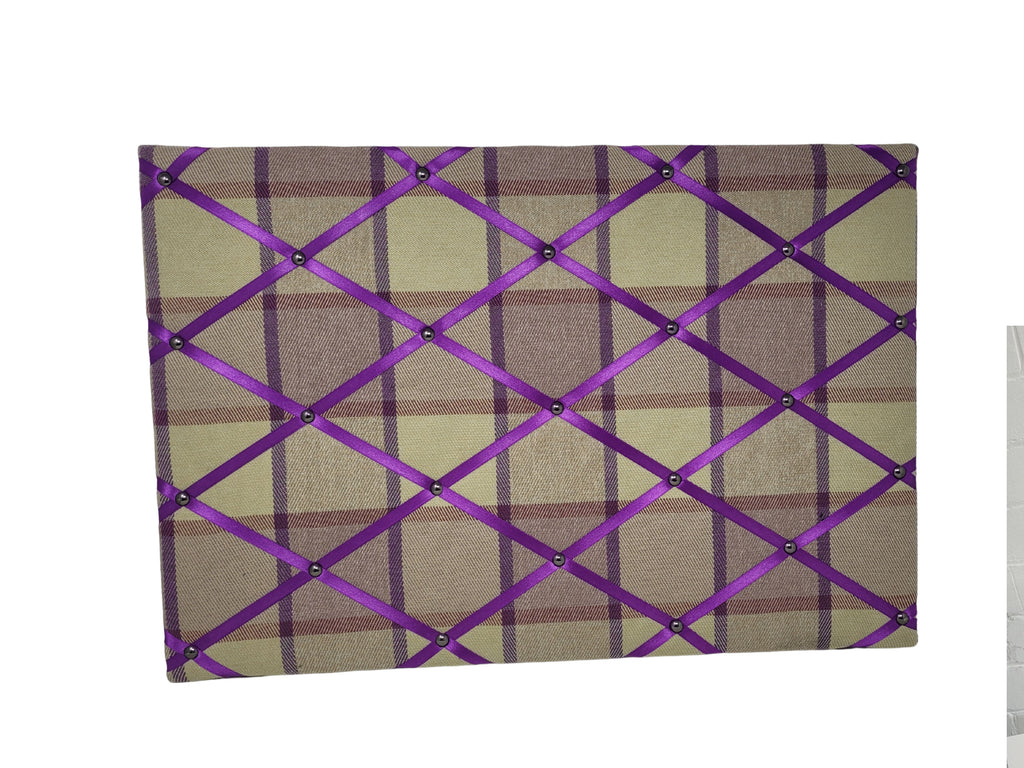 Fabric Notice Board - Purple Tweed