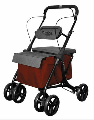 Rumba Deluxe Shopping Trolley with Seat