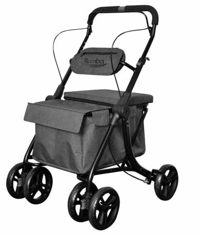 Rumba Deluxe Shopping Trolley with Seat