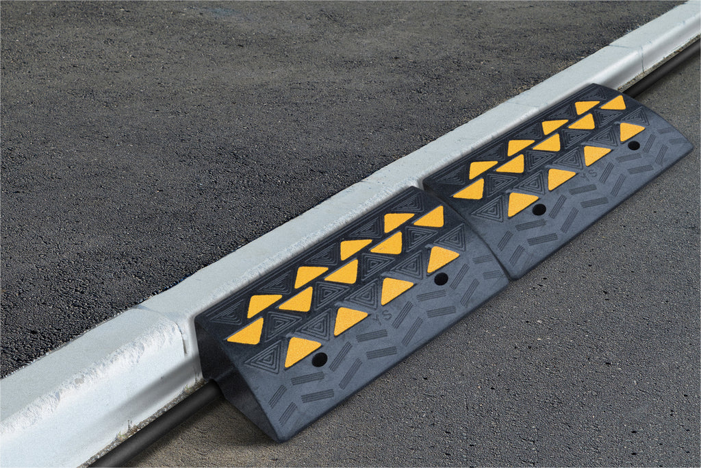Rubber Kerb Ramp placed near kerb