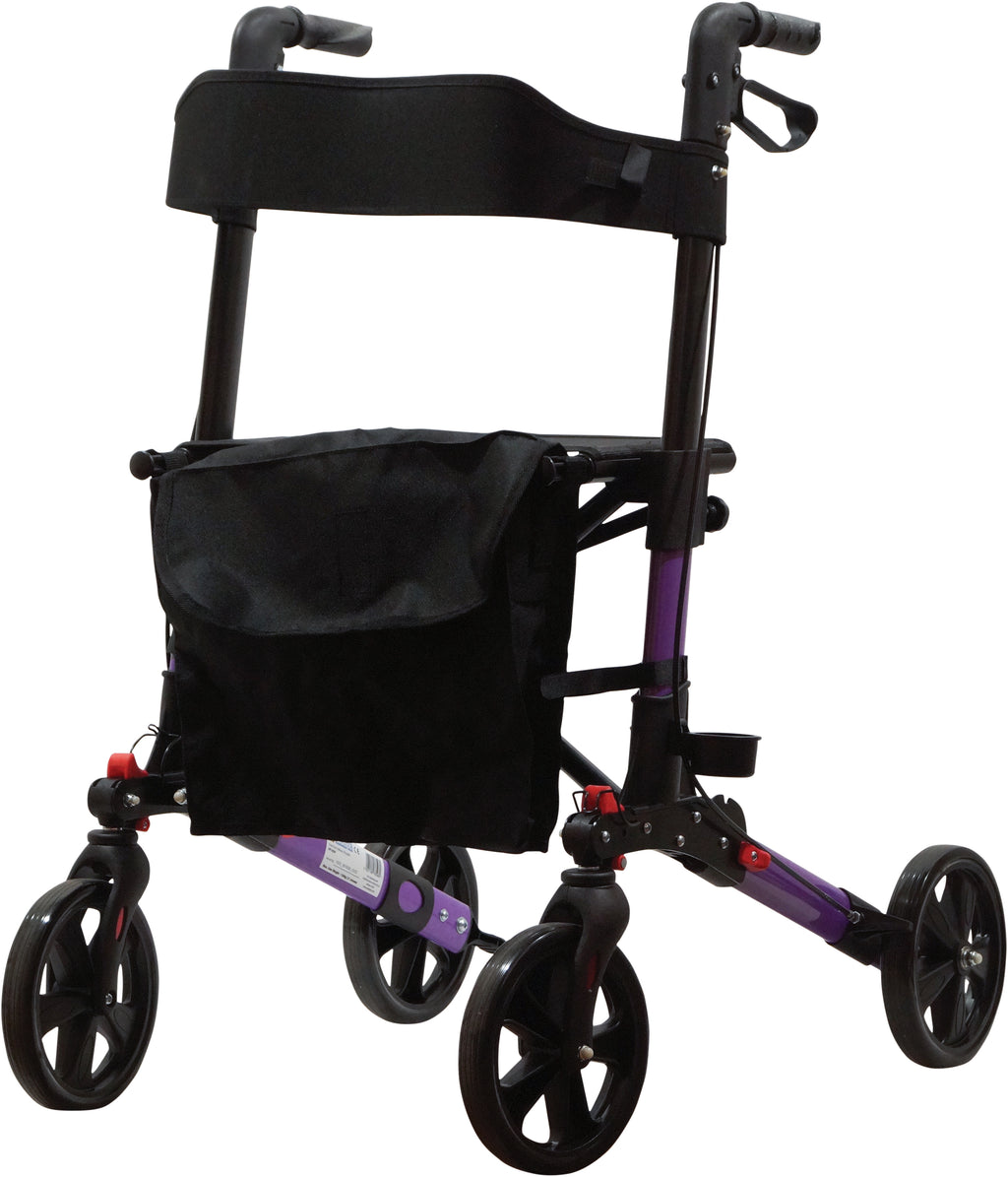 The Purple Deluxe Fold Flat Rollator