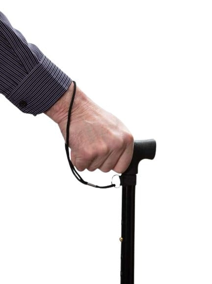Walking Stick Wrist Strap in use