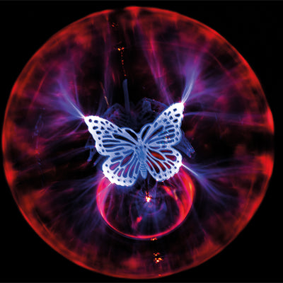 Contact Sensitive 5 Inch Plasma Ball with Butterfly Effect