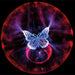 Contact Sensitive 5 Inch Plasma Ball with Butterfly Effect
