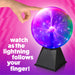 Contact Sensitive 8 Inch Plasma Ball - watch as the lightening follows your finget!
