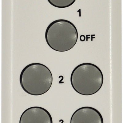 3 Way Remote Control Mains Socket Adaptor Set - remote