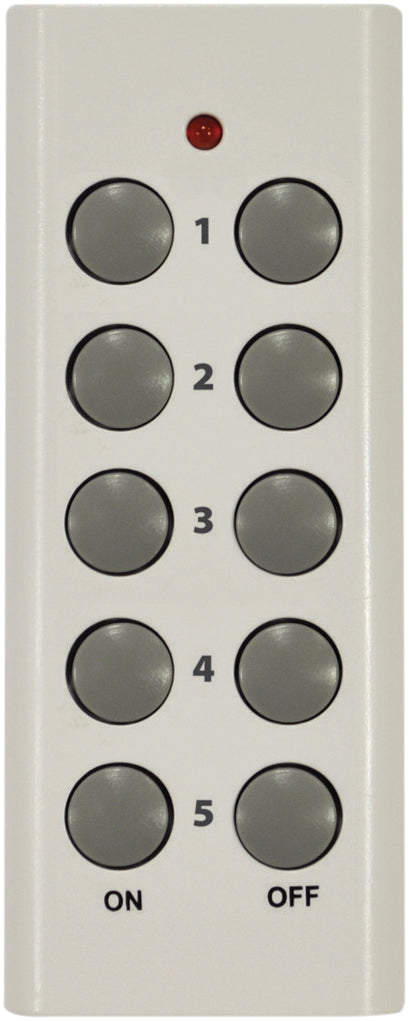 5 Way Remote Control Mains Socket Adaptor Set