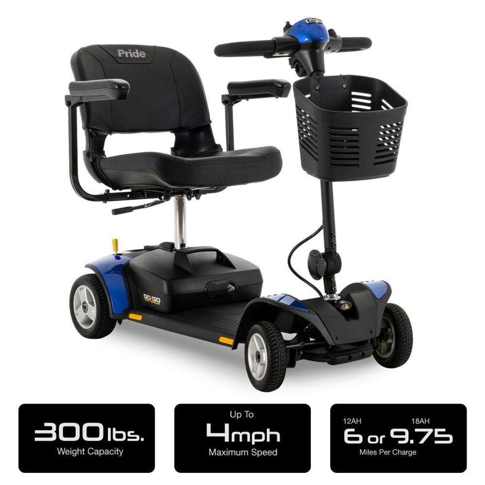 Pride GoGo Elite Traveller 4 Wheel Mobility Scooter