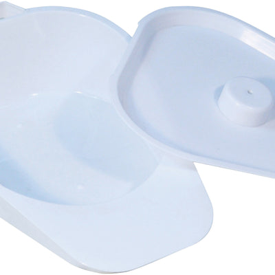 Slipper Bed Pan with Lid