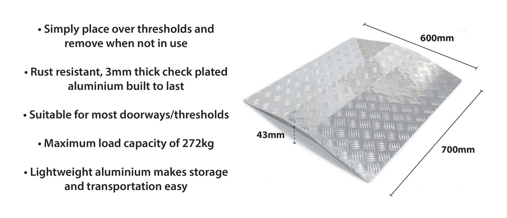 Aluminium Threshold Bridging Ramp