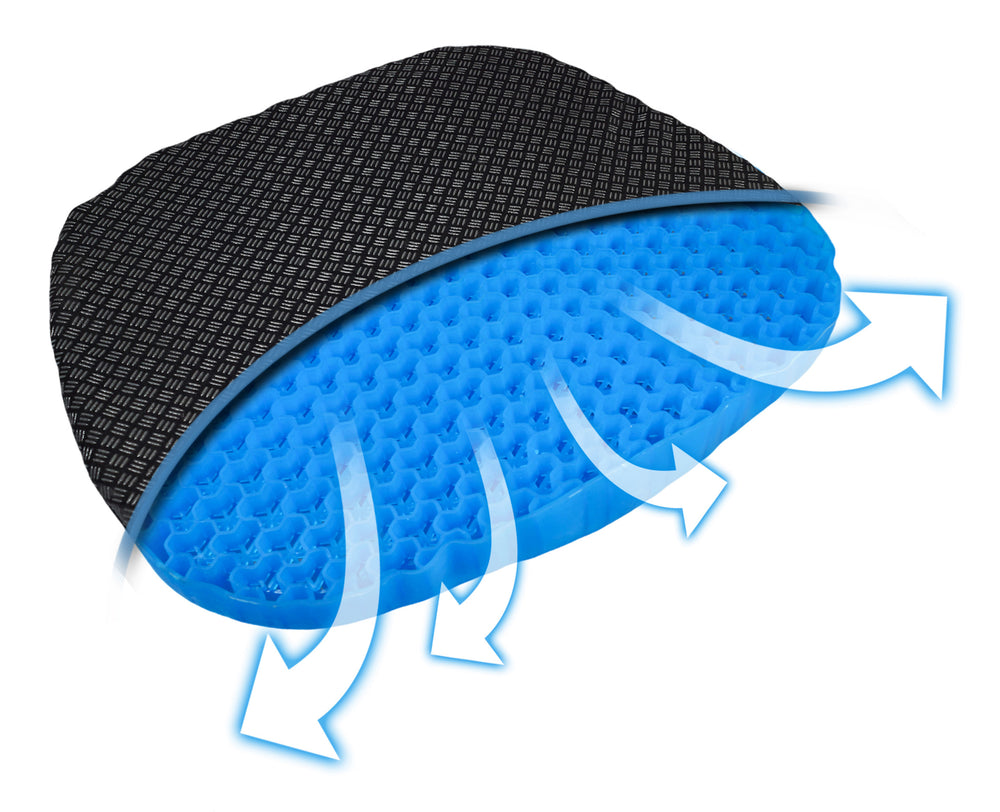 Cooling Gel Support Cushion demonstrating airflow