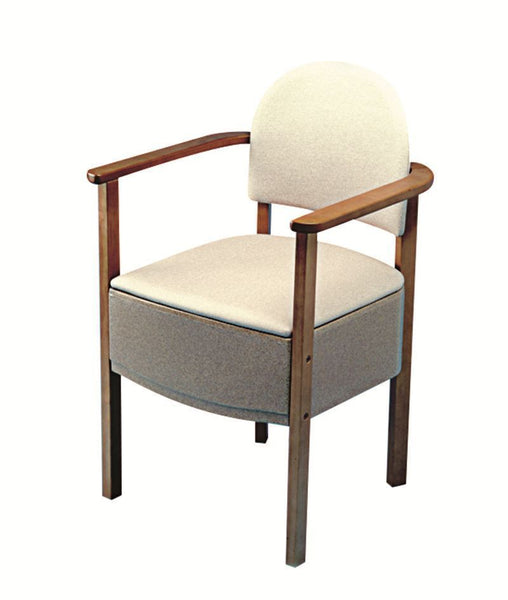 the image shows the devon commode chair