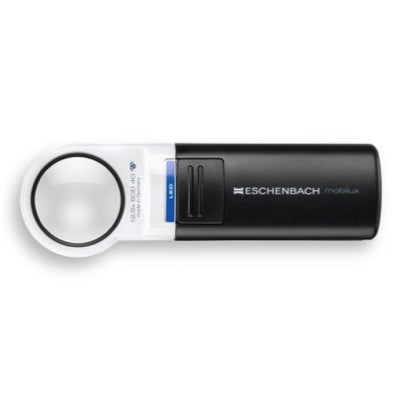 the image shows the 12.5x eschenbach mobilux led magnifiers