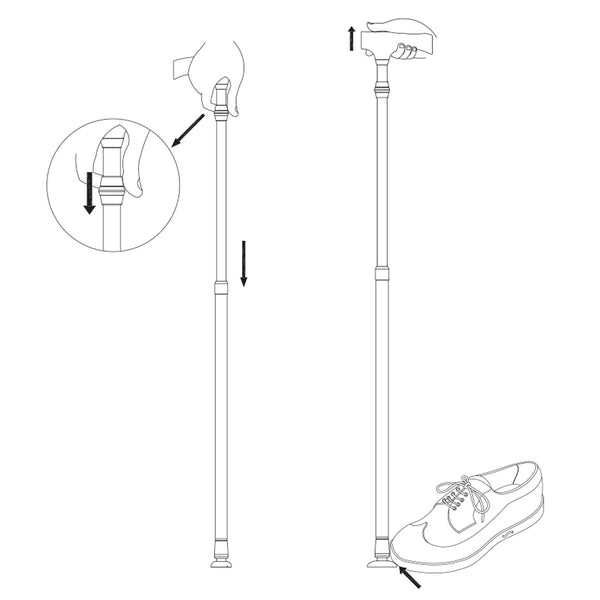 Lifemax Adjustable Walking Stick Ability Superstore