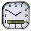 The Lifemax Clear Time Day-Date Wall Clock in White