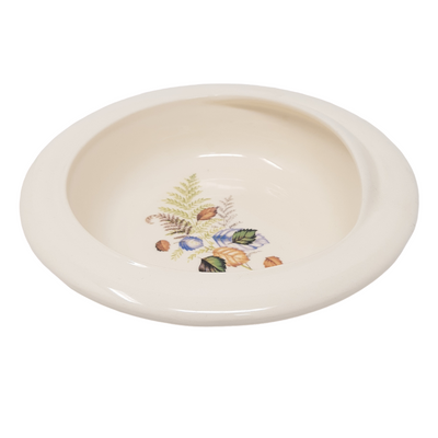 Secure Grip Half Scoop Bowl / Fern Pattern