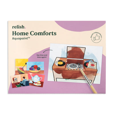 shows the home comforts aquapaint box