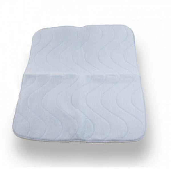 Quilted Top Chair Pad = Blue