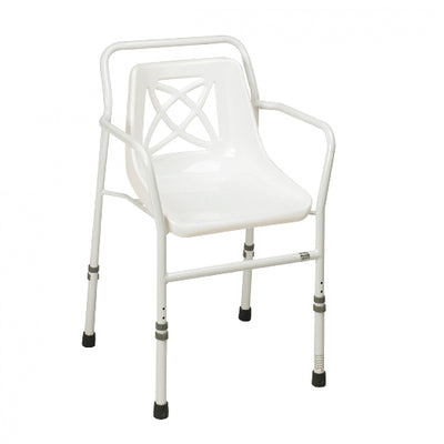 shows the Harrogate Adjustable Height Shower Chair